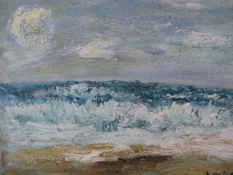 770x578 Saatchi Art Ocean Breeze Painting By Leslie Fehler - Ocean Breeze Painting