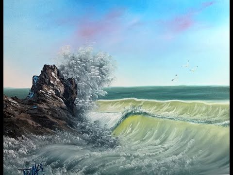 480x360 Seascape Painting - Ocean Breeze Painting
