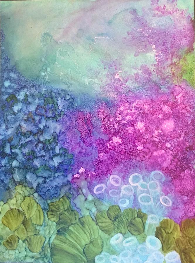 666x900 Ocean Floor Painting By T L Runyan - Ocean Floor Painting