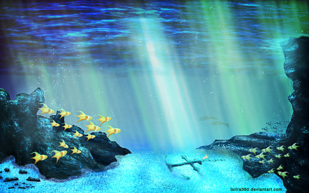 1024x640 Ocean Floor Speed Painting By Tsitra360 - Ocean Floor Painting