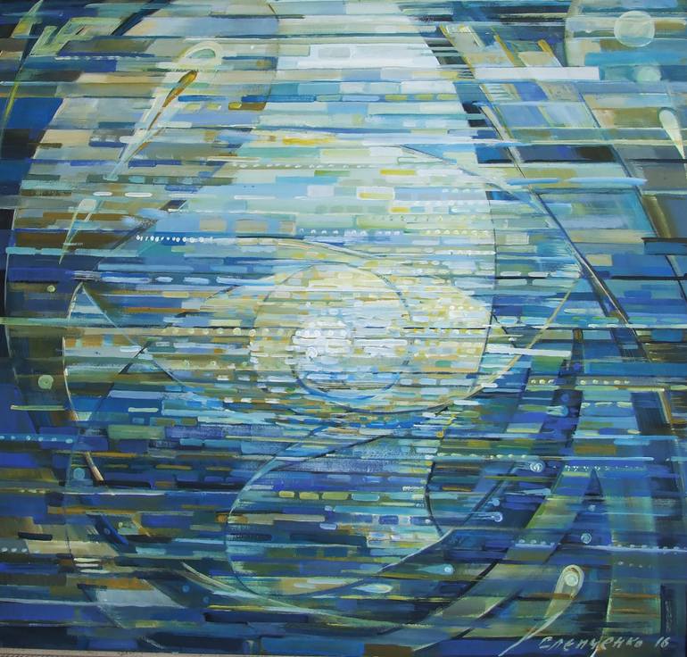 770x736 Saatchi Art Ocean Life Painting By Volodymyr Slepchenko - Ocean Life Painting