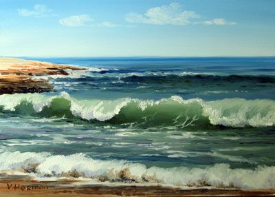 400x286 Ocean Surf Mini 1 Colors Surf, Ocean And Paintings - Ocean Oil Painting