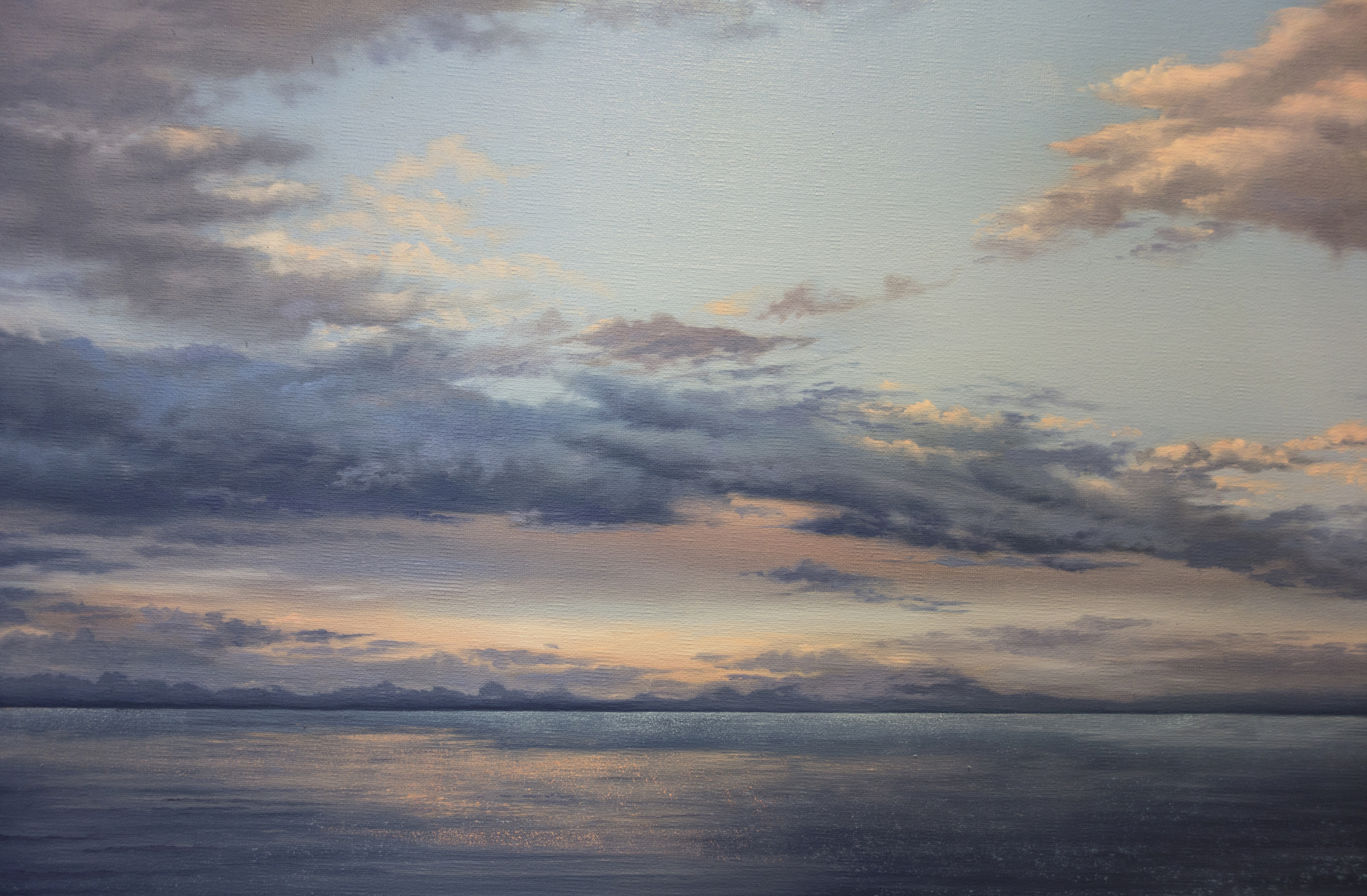 3283x2152 Silence Over The Ocean - Ocean Oil Painting