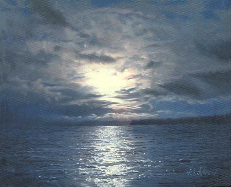 750x608 Ocean View 8x10 Oil Painting On Canvas - Ocean Oil Painting