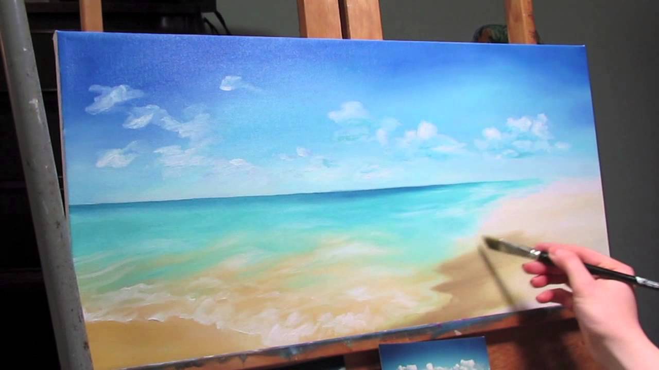 1280x720 Oil Painting - Ocean Oil Painting On Canvas