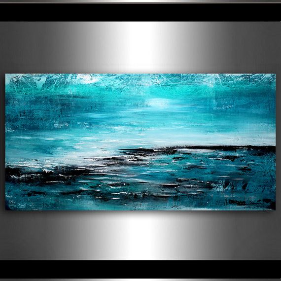570x570 Seascape Painting 72 Beautiful Island Turquoise Ocean Oil - Ocean Oil Painting On Canvas