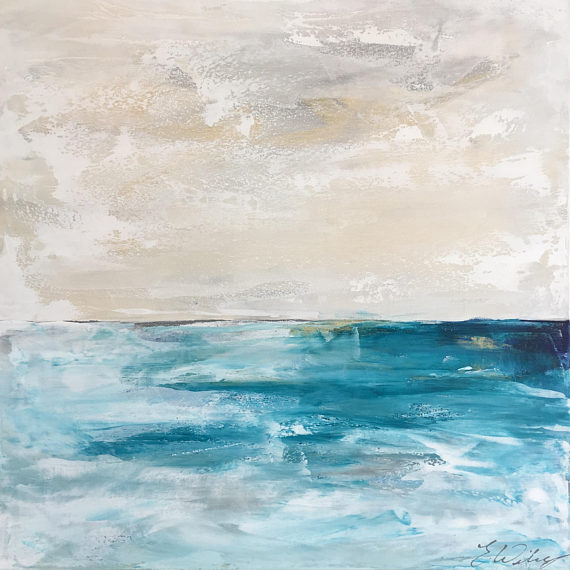570x570 Large Ocean Painting Ocean Art Original Painting Canvas Art - Ocean Painting On Canvas
