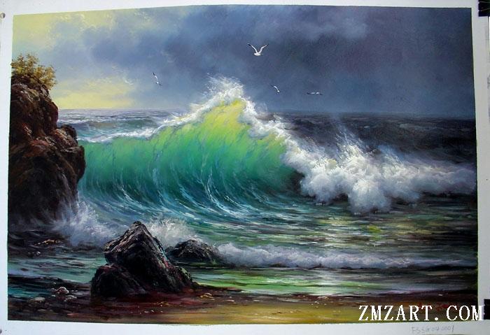 700x479 Seascape Paintingocean Wave,seascape,oil On Canvas Order Caseoil - Ocean Painting On Canvas