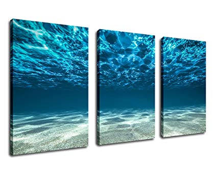 425x340 Ocean Canvas Wall Art Sea Waves Canvas Artwork 30 X - Ocean Painting On Canvas