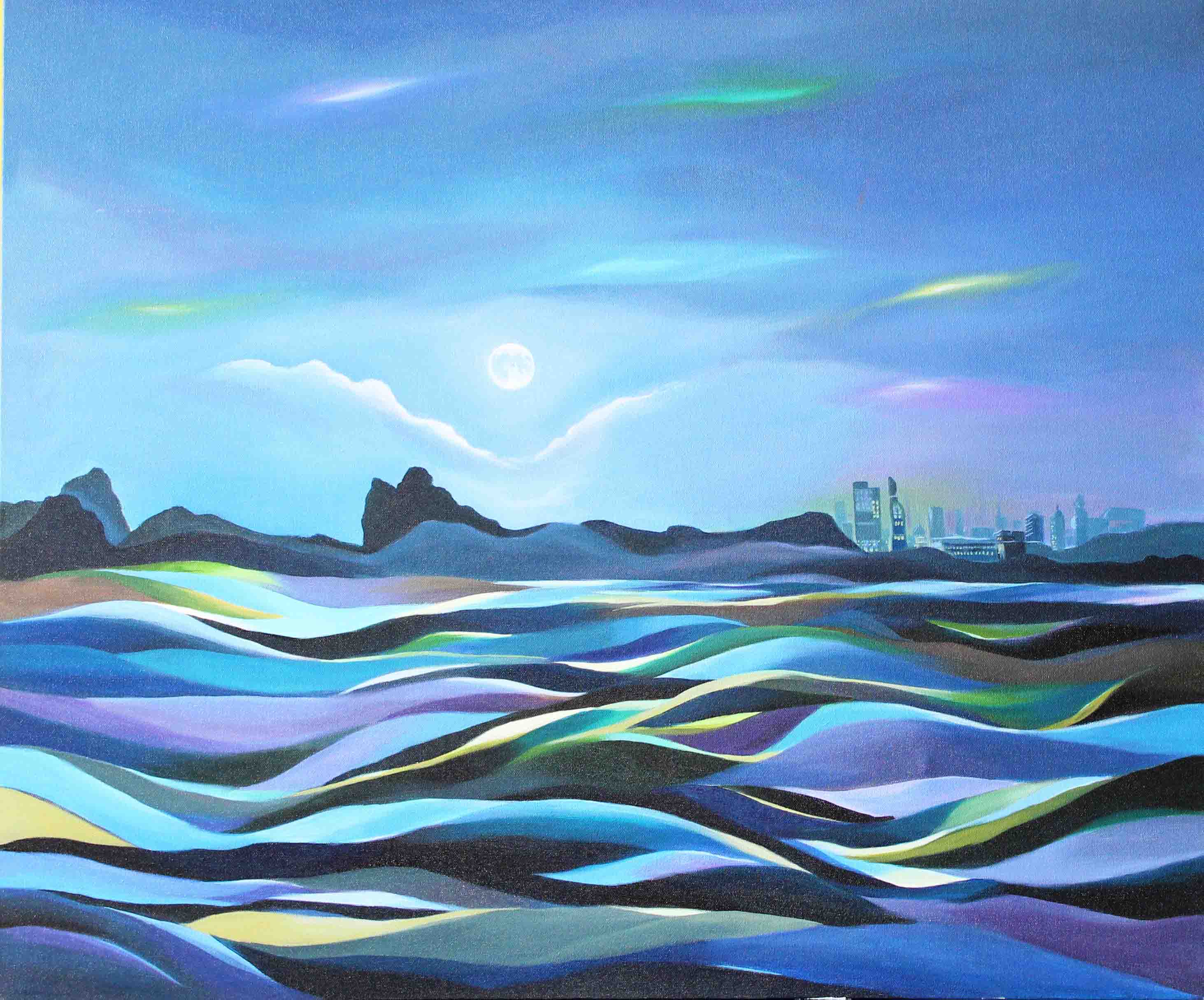 2926x2430 Nature Paintings Ocean Scene - Ocean Scene Painting