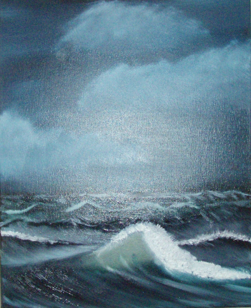 834x1024 Ocean Storm Oil Painting - Ocean Storm Painting