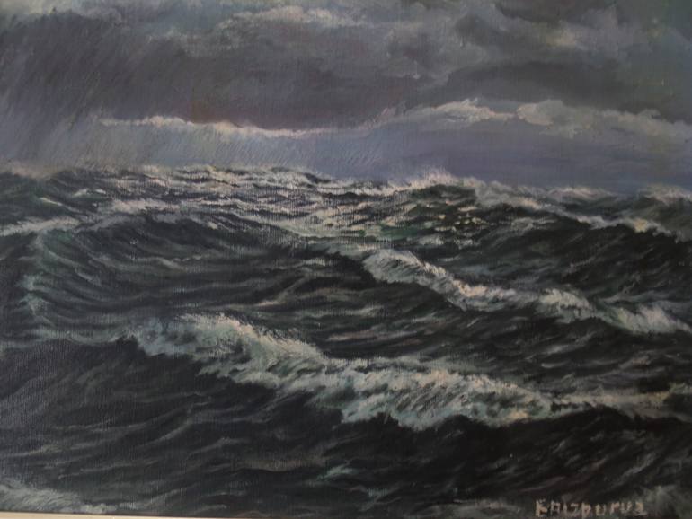 770x578 Saatchi Art Storm - Ocean Storm Painting