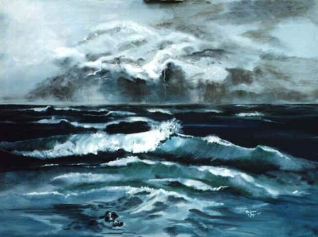 651x486 The 49 Best Peace, Be Still Images On Carving - Ocean Storm Painting