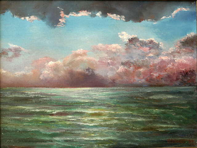 640x483 Vladimir Volosov - Ocean Storm Painting