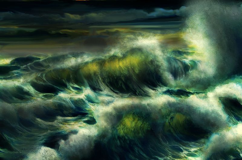 800x529 Image Result For Famous Ocean Storm Painting Tattoos - Ocean Storm Painting