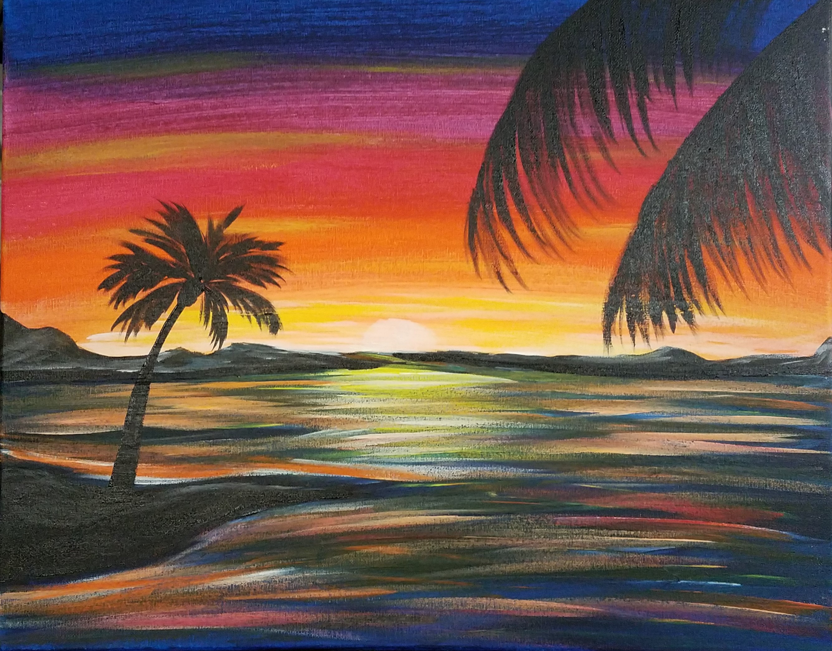 2670x2088 Ocean Sunrise - Ocean Sunrise Painting