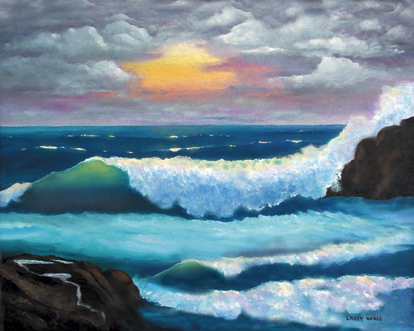 Ocean Sunset Oil Painting at PaintingValley.com | Explore collection of ...