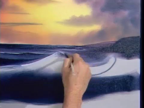 480x360 Bob Ross - Ocean Sunset Painting