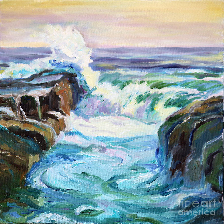 900x900 Ocean View Painting By Catherine Moore - Ocean View Painting