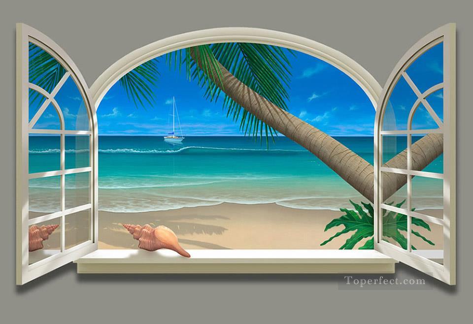960x657 Ocean View Magic 3d Painting In Oil For Sale - Ocean View Painting