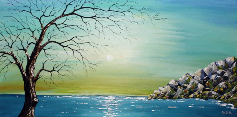 770x382 Saatchi Art Ocean View Painting By Nataliya Stupak - Ocean View Painting