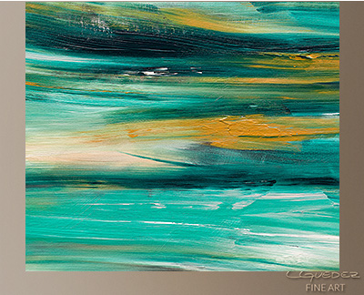 400x324 Large Abstract Art Painting - Ocean View Painting