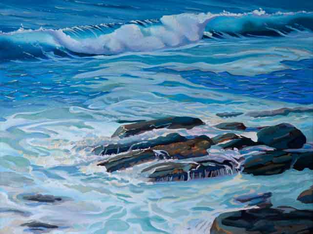 641x480 Painting Ocean Waves In Oil - Ocean Waves Painting