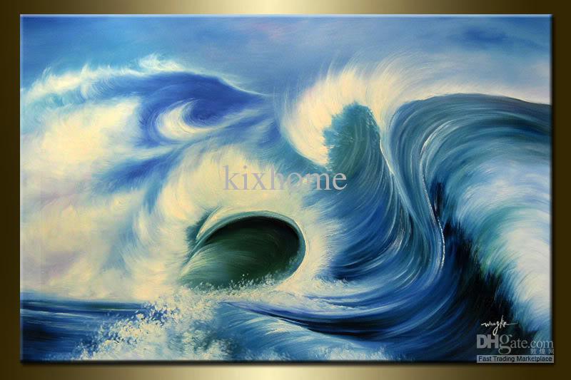 800x533 2018 Abstract Oil Painting Ocean Waves,home Deco,the Wave,high - Ocean Waves Painting