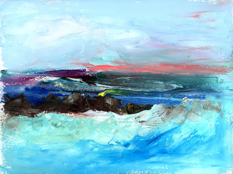 900x673 Oceanside Painting By Irina Kahn - Oceanside Painting