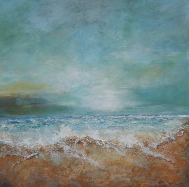 770x762 Saatchi Art Oceanside Painting By Graciela Castro - Oceanside Painting