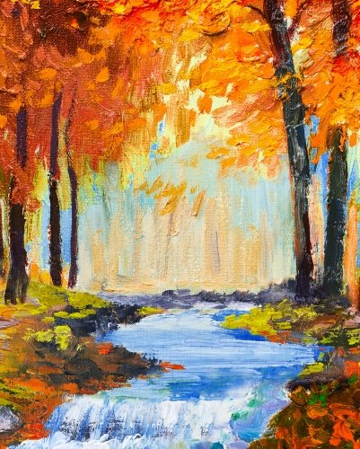 October Painting at PaintingValley.com | Explore collection of October ...