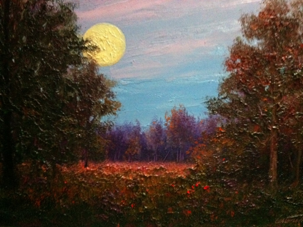 1024x765 Last October Moon Painting - October Painting