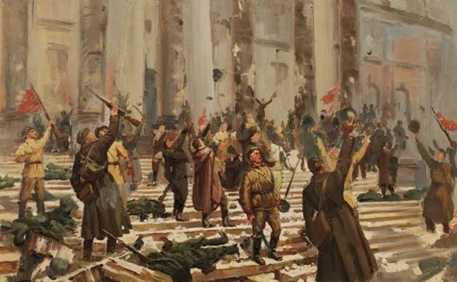 640x396 Report From The Fronts - October Revolution Painting