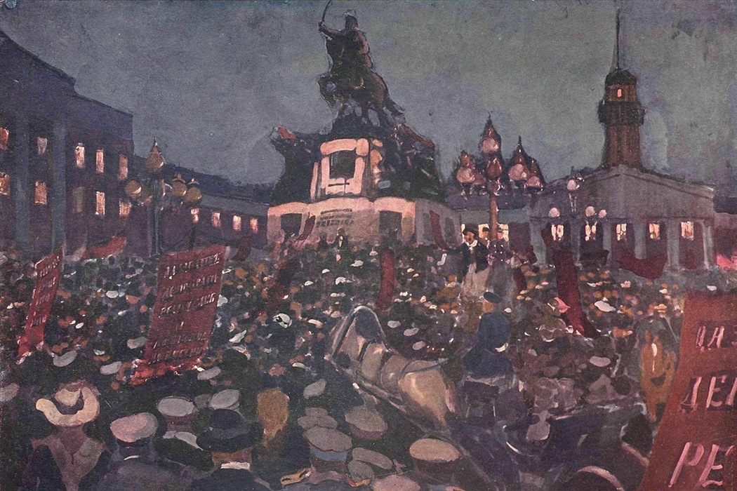 1050x700 Smithsonian Russian Revolution Series Russia's February - October Revolution Painting