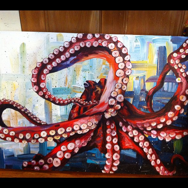 612x612 New - Octopus Painting