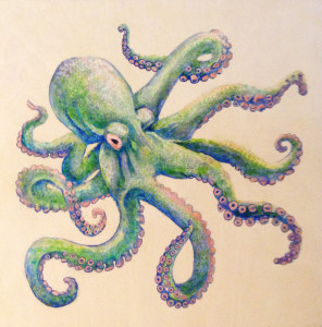 296x300 How To Paint An Octopus With Acrylic - Octopus Painting