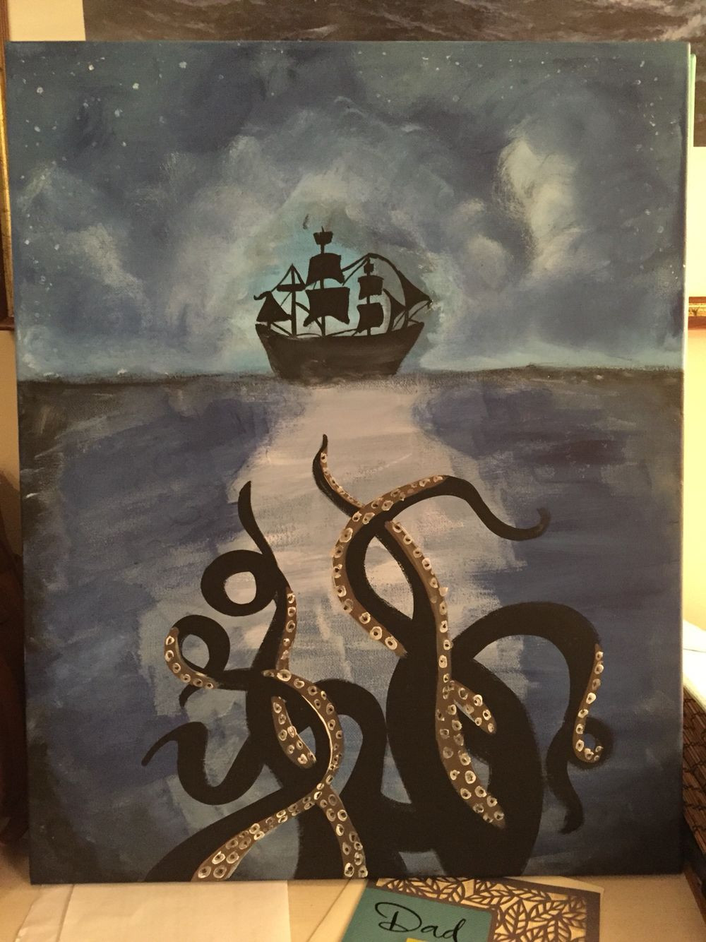 Octopus Painting On Canvas