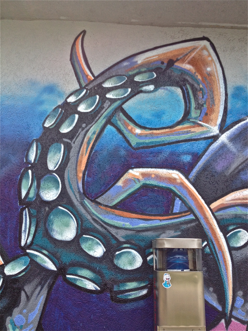 960x1280 Octopus Graffiti Lux And Murals - Octopus Tentacles Painting