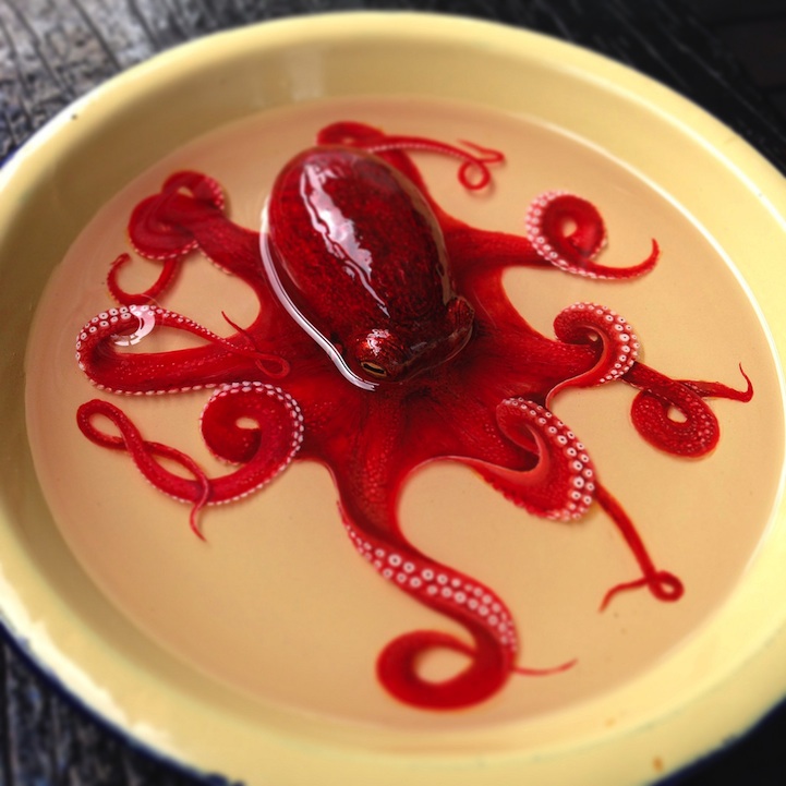 721x721 New 3d Octopus Painting With Twisting Tentacles - Octopus Tentacles Painting