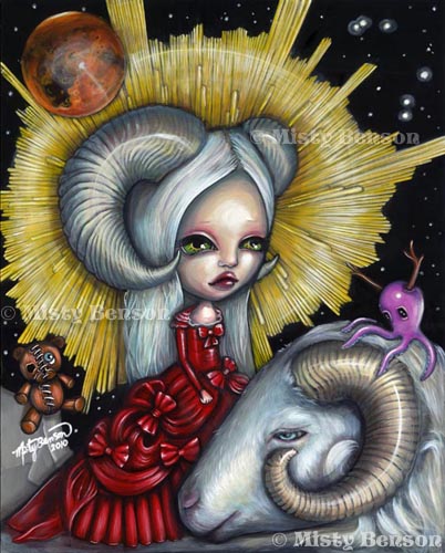402x500 Fantasy Art] Aries - Octopus Woman Painting