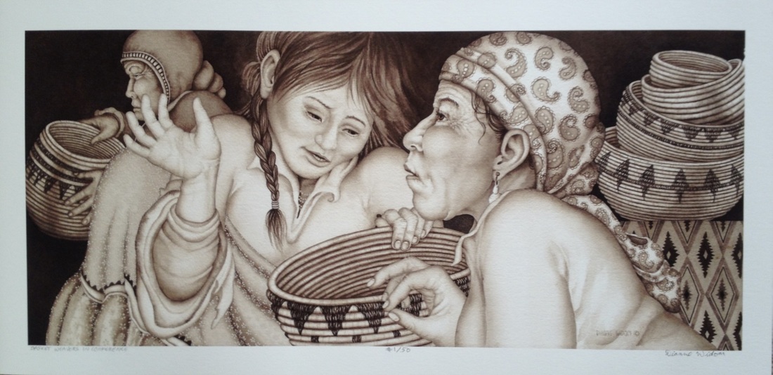 1100x534 Giclee Prints - Octopus Woman Painting