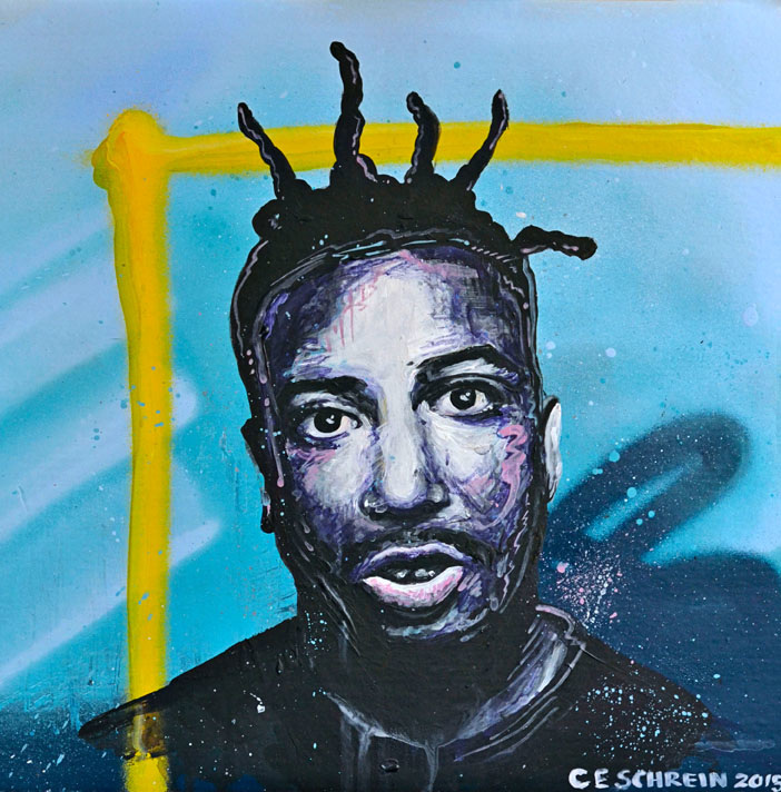 702x712 Live Painting + Vinyl Portraits - Odb Painting