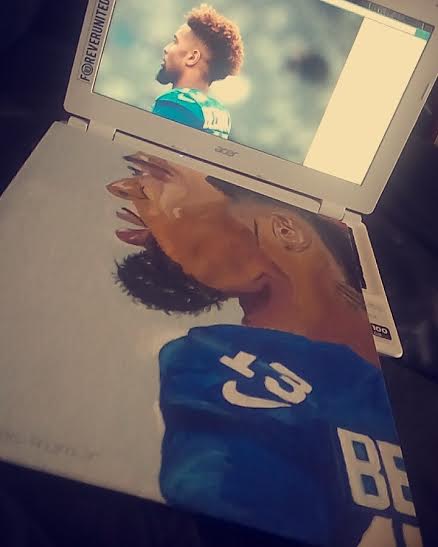 438x547 Ahanna's Blog Odell Beckham Jr. Paint Portrait - Odell Painting