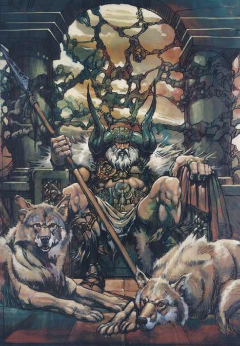 492x709 Odin By Viking Club - Odin Painting