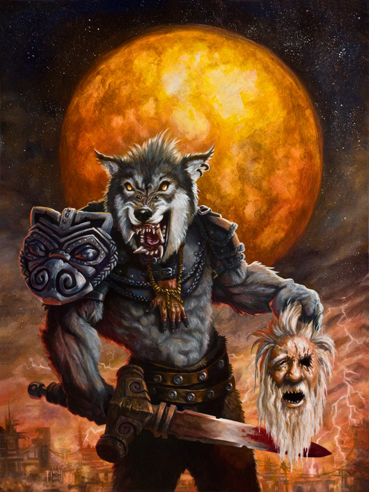 717x956 Fateful Signs - Odin Painting