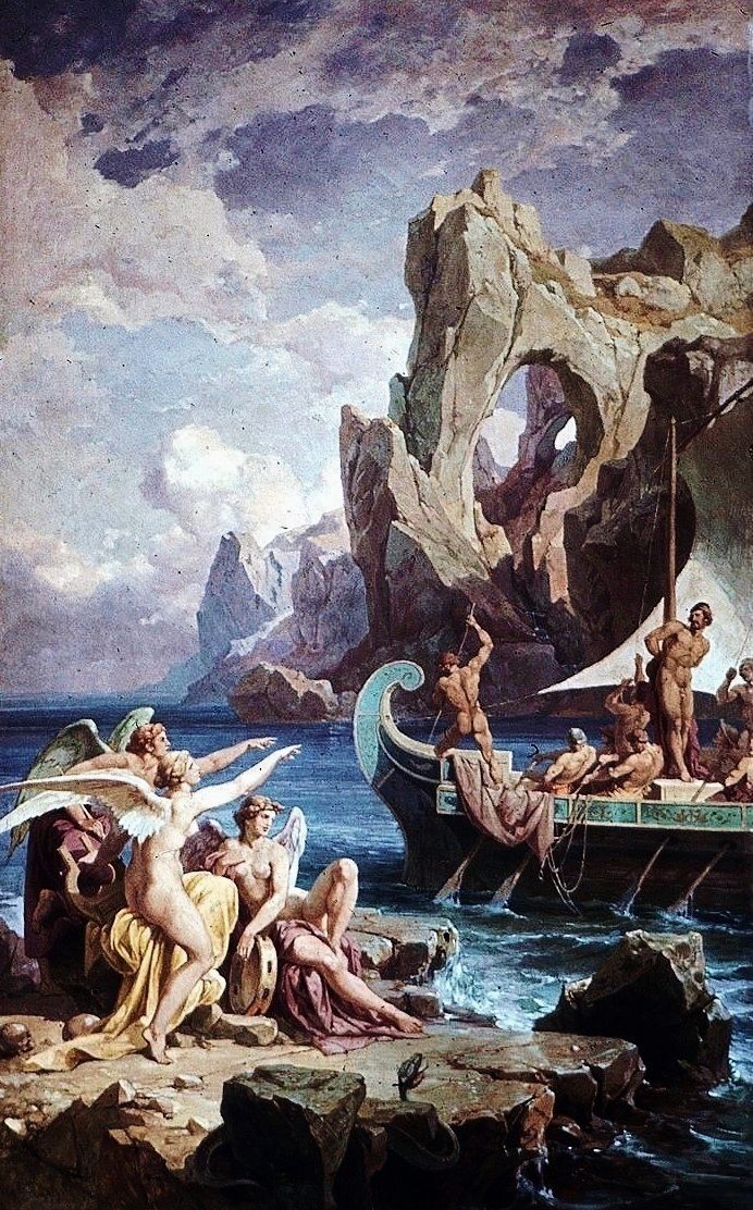 692x1112 Classical Greece And Ancient Greek Warfare - Odysseus And The Sirens Painting