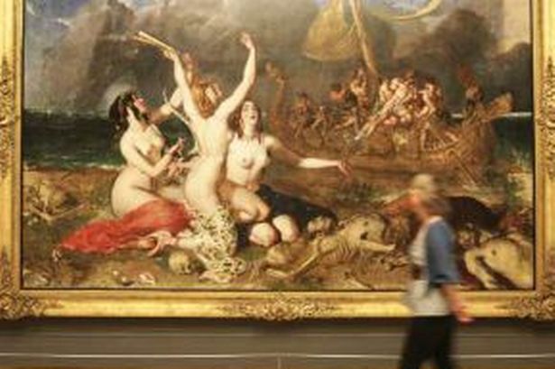 615x409 Sirens' Beauty Restored - Odysseus And The Sirens Painting