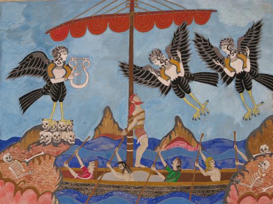 557x416 The Siren's Song Westminster Presbyterian Church - Odysseus And The Sirens Painting