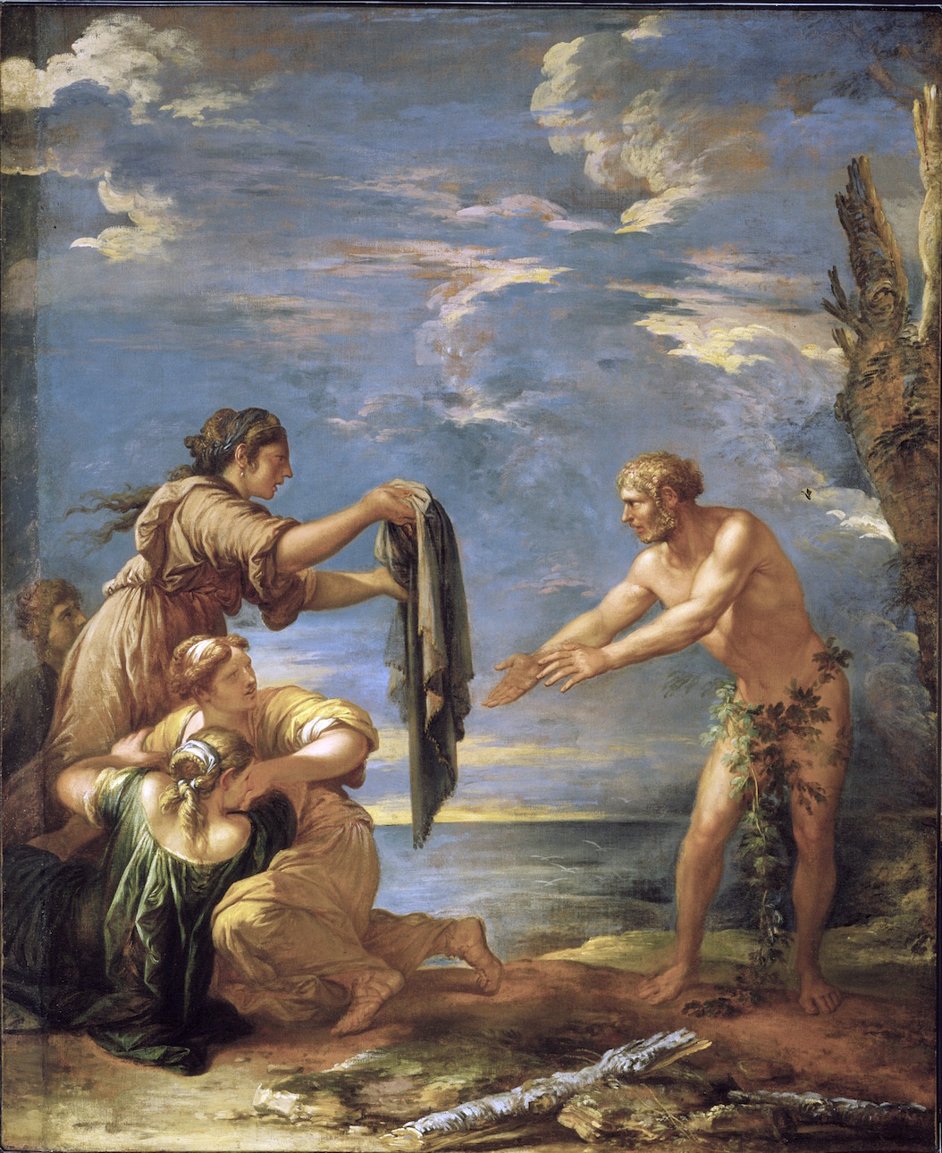 1054x1290 Odysseus And Nausicaa Painting Salvator Rosa Oil Paintings - Odysseus Painting