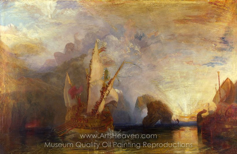 820x534 Reproduction Painting Joseph M. W. Turner Odysseus Deriding - Odysseus Painting